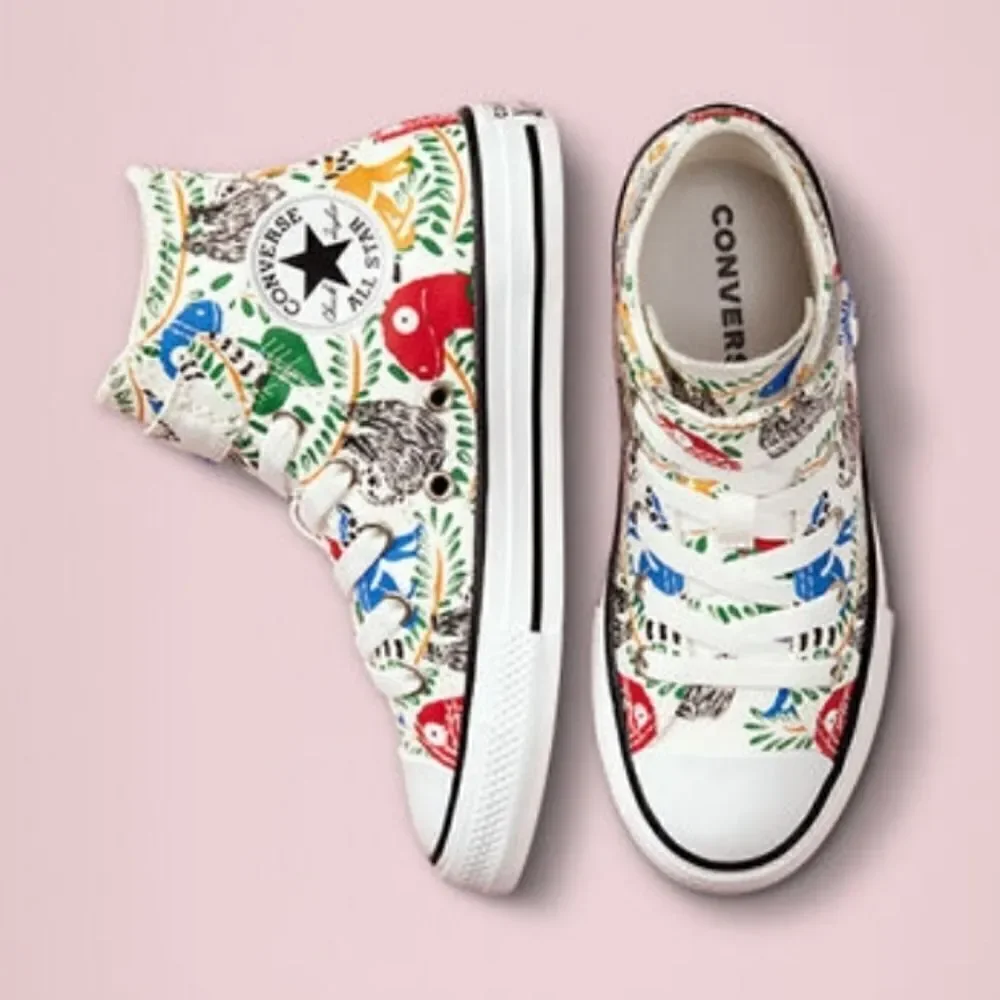 Little Kid Chuck Taylor All Star Multicolored Animals Sneakers Shoes Size 3